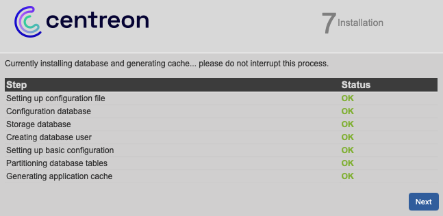 Wizard installazione Centreon 25.10